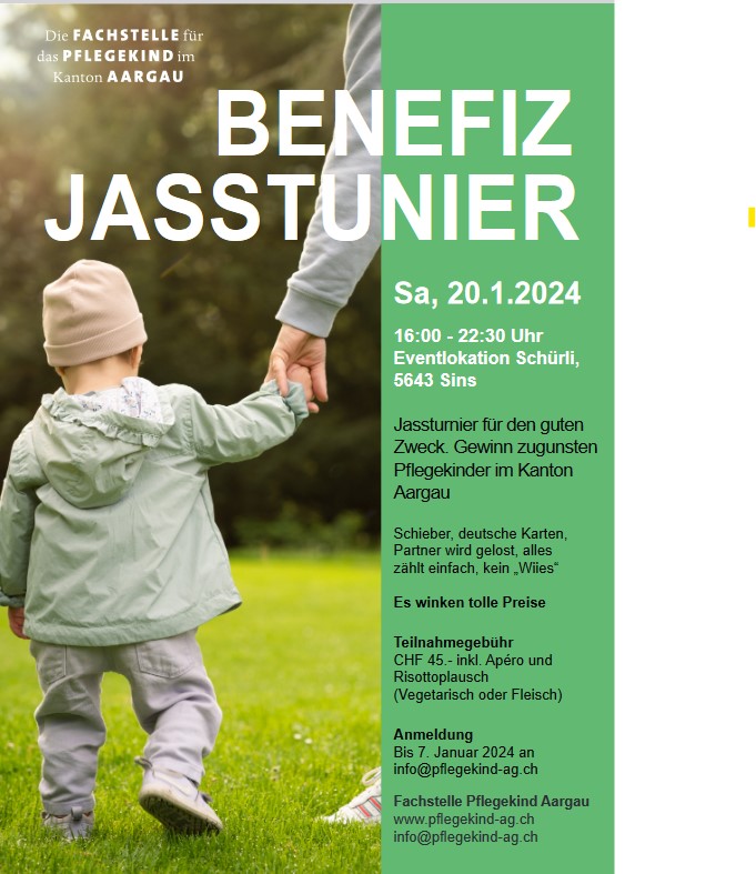 Jassturnier Benefiz Fachstelle Pflegekind Kanton Aargau