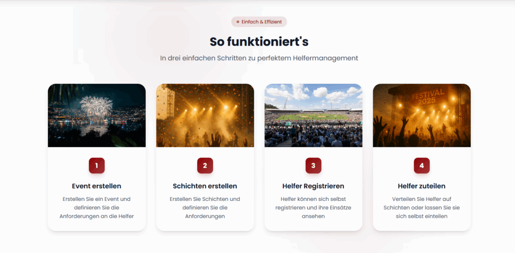 Screenshoot eventready.ch so funktioniert die Helferplanung einwandfrei